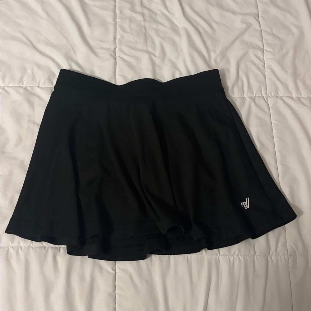 Women's Small Varsity Spirit Cheer Black Athletic Skirt Without Shorts Built In